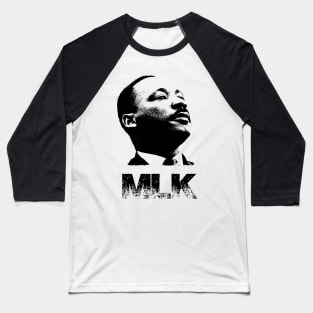 Martin Luther King Portrait Baseball T-Shirt